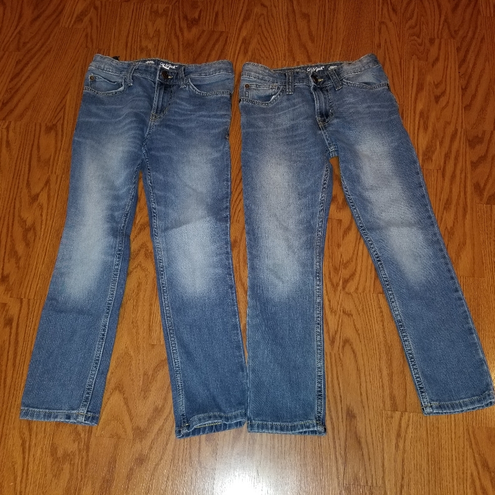 2 Pairs Cat and Jack Boy's Skinny Stretch Jeans